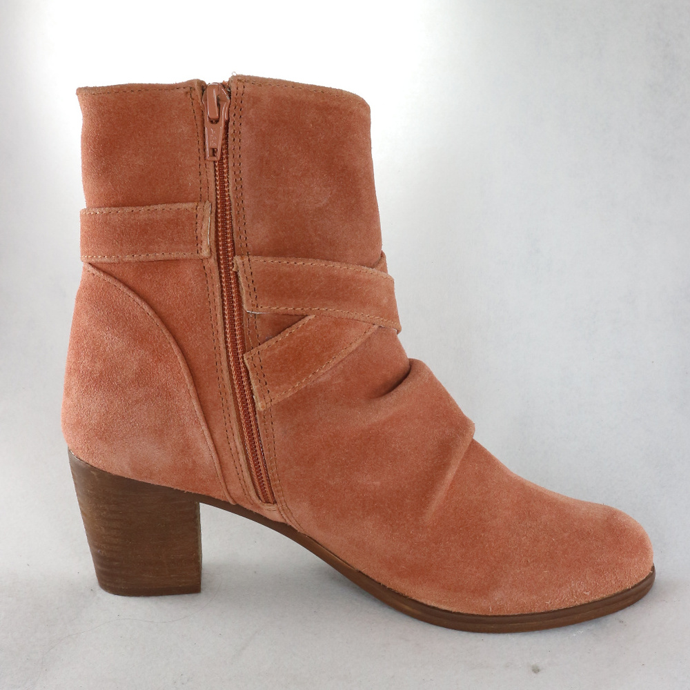 New MATISSE Rust "Harper" Orange Suede Boots - Picture 4 of 8